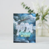 Vrede op aarde 2024 kerstkaart feestdagenkaart (Staand voorkant)