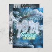 Vrede op aarde 2024 kerstkaart feestdagenkaart (Voorkant / Achterkant)