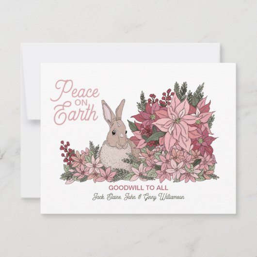 Vrede op Aarde 2 Foto Feestdagenkaart (Voorkant)