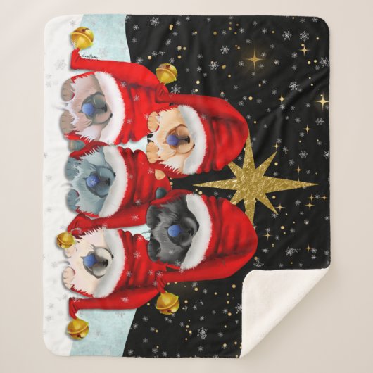 VREDE OP AARDE 5 stikt SHERPA Blanket Sherpa Deken (Voorkant)