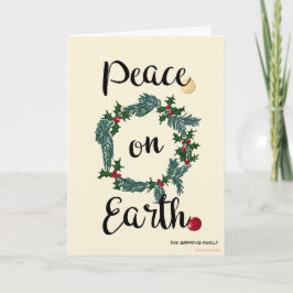 Vrede op aarde. Aanpasbaar Feestdagen Kaart