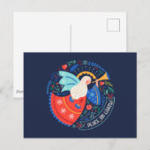 Vrede op aarde Angel Design Briefkaart (Voorkant / Achterkant)