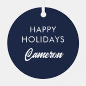 Vrede op aarde Angel Design Metalen Ornament (Achterkant)