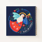 Vrede op aarde Angel Design Notitieboek (Achterkant)