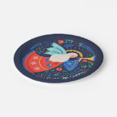 Vrede op aarde Angel Design Papieren Bordje (Gekanteld)