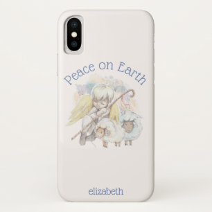 Vrede op Aarde Angel Shepherd met lammeren Case-Mate iPhone Case