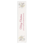 Vrede op Aarde Angel Shepherd met lammeren Korte Tafelloper (Voorkant)