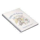 Vrede op Aarde Angel Shepherd met lammeren Notitieboek (Rechterzijde)