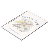 Vrede op Aarde Angel Shepherd met lammeren Notitieboek (Linkerzijde)