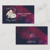 Vrede op Aarde Angel Shepherd met lammeren Visitekaartje (Voorkant / Achterkant)