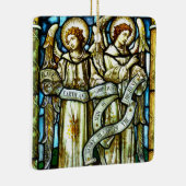 Vrede op aarde Angels kerstversiering Keramisch Ornament (Rechts)