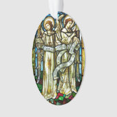 Vrede op aarde Angels kerstversiering Ornament (voorkant)