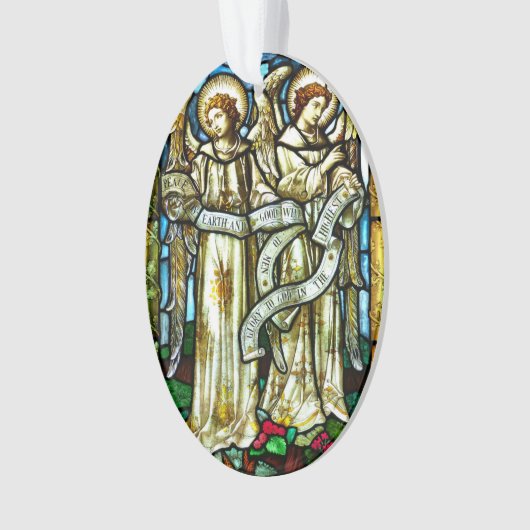 Vrede op aarde Angels kerstversiering Ornament (voorkant)