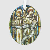 Vrede op aarde Angels kerstversiering Ornament (voorkant)