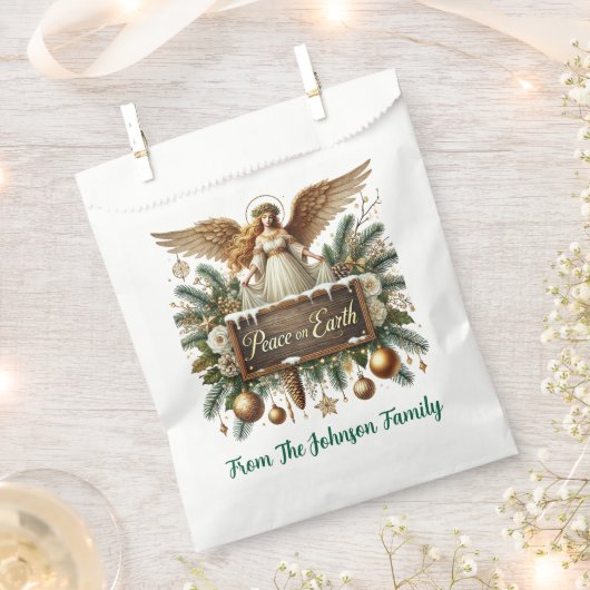 Vrede op aarde bedankzakje (Geknipt)