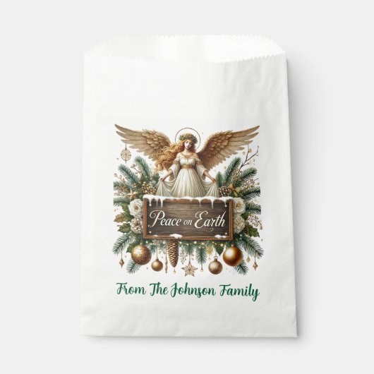 Vrede op aarde bedankzakje (Voorkant)