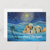 Vrede op aarde Bethlehem Ster Kerstmis Briefkaart