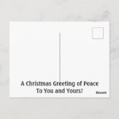 Vrede op aarde Bethlehem Ster Kerstmis Briefkaart (Achterkant)