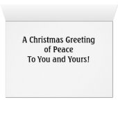 Vrede op aarde Bethlehem Uw Foto Inside (Binnen Horizontaal (Onder))