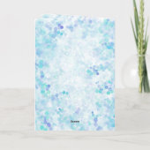 Vrede op Aarde Blauw Violet Persoonlijke Vakantie Kaart (Achterkant)