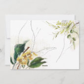 Vrede op aarde bloemen, twee foto's feestdagenkaart (Achterkant)