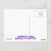 vrede op aarde: Bluebonnet Fields Briefkaart (Achterkant)