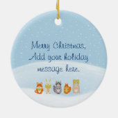 Vrede op aarde-bossen keramisch ornament (Achterkant)