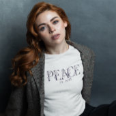 Vrede op Aarde Botanische hortensia T-shirt