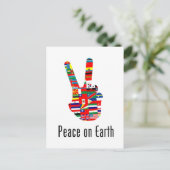 Vrede op aarde briefkaart (Staand voorkant)