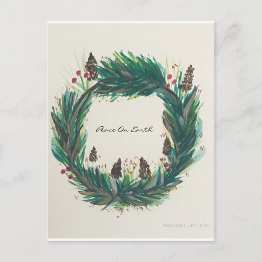 Vrede op aarde briefkaart (Voorkant)