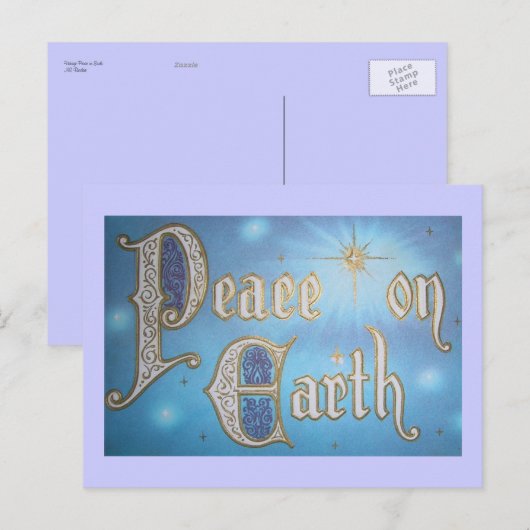  vrede op aarde briefkaart (Voorkant / Achterkant)