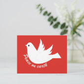 Vrede op aarde briefkaart (Staand voorkant)