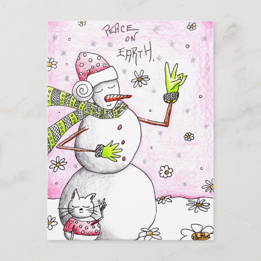 Vrede op aarde - Briefkaart voor een goed doel (Voorkant)