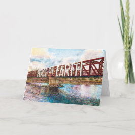Vrede op Aarde Brug Feestdagen Kaart