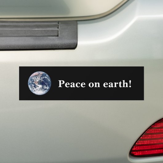 Vrede op aarde! bumpersticker (Op auto)