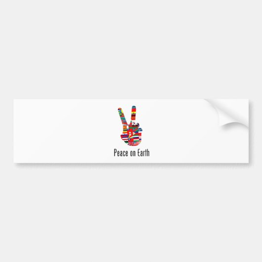 Vrede op aarde bumpersticker (Voorkant)