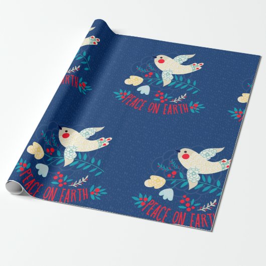 Vrede op aarde cadeaupapier (Uitgerold)