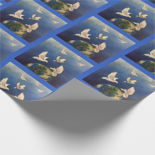 Vrede op aarde cadeaupapier (Hoek)