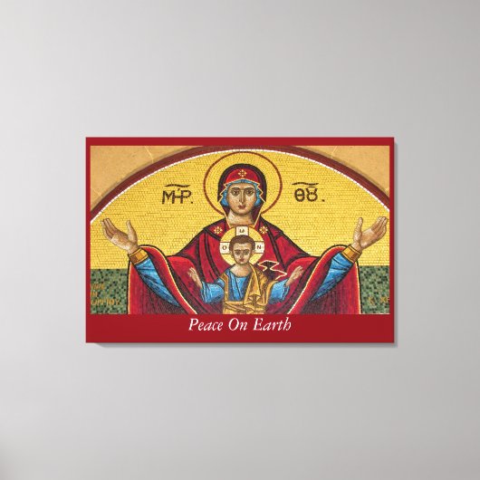 Vrede op aarde canvas afdruk (Voorkant)
