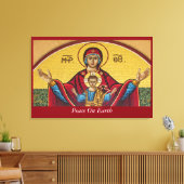 Vrede op aarde canvas afdruk (Insitu (Woonkamer))