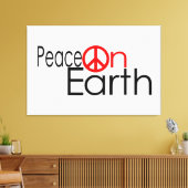 Vrede op aarde canvas afdruk (Insitu (Woonkamer))