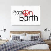 Vrede op aarde canvas afdruk (Insitu (Slaapkamer))