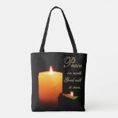 Vrede op Aarde Canvas tas (Achterkant)