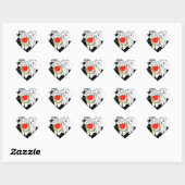 VREDE OP AARDE - Chow hart vakantie stickers (Vel)