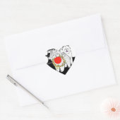 VREDE OP AARDE - Chow hart vakantie stickers (Envelop)
