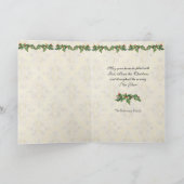 Vrede op Aarde Christelijke Kerstboom Groet Feestdagen Kaart (Binnen)