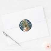 VREDE OP AARDE CHRISTMAS TREE RONDE STICKER (Envelop)