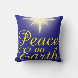 Vrede op aarde Christms Star Holiday Pillow Kussen