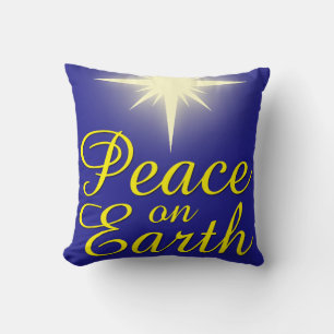 Vrede op aarde Christms Star Holiday Pillow Kussen