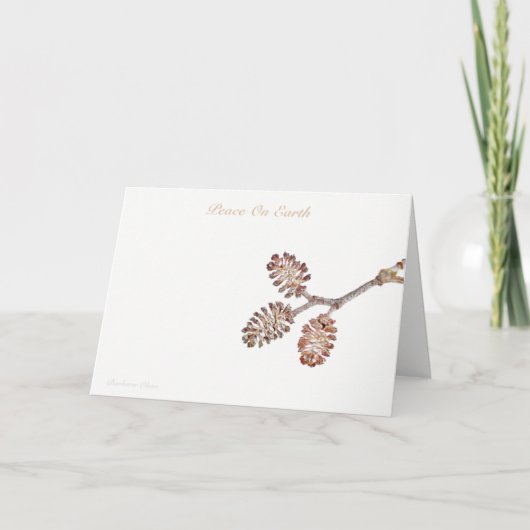 Vrede op aarde: de kracht van liefde feestdagen kaart (Voorkant)